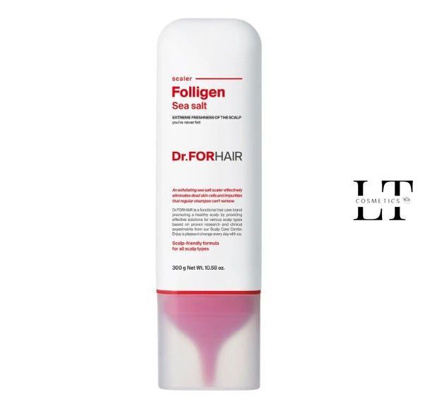 Пілінг для шкіри голови з частинками солі з мертвого моря Dr.FORHAIR Sea Salt Scaler, 300мл 120120 фото