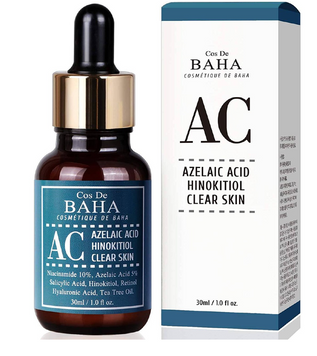 Інтенсивна сироватка проти акне COS DE BAHA Azelaic Acid Hinokitiol Clear Skin 30ml (AC) 100528 фото