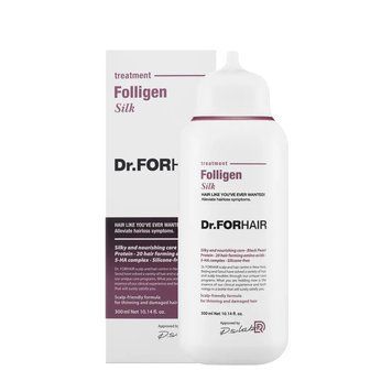 Відновлююча маска - кондиціонер для пошкодженого волосся Dr.FORHAIR Folligen Silk Treatment 120163 фото