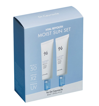 Набір зволожуючих сонцезахисних кремів SPF 50+/PA++++ Dr.Ceuracle Hyal Reyouth Moist Sun Duo Set 210127 фото