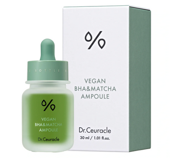 Ампульна сироватка з BHA кислотою та екстрактом чаю Матчa Dr.Ceuracle Vegan BHA&Matcha Ampoule 210128 фото
